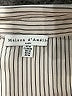 Maison d' Amelie Stripes Silver Long Sleeve Blouse Size M - photo 7