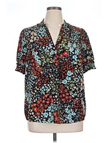 Angashion Short Sleeve Blouse (view 1)