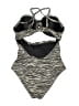 A. Che Animal Print Gray One Piece Swimsuit Size 7 (tall) - photo 2