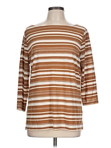 Ann Taylor Factory 3/4 Sleeve T-Shirt (view 1)