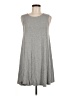 Everly Solid Gray Casual Dress Size M - photo 1