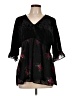 DR2 Black 3/4 Sleeve Blouse Size L - photo 1