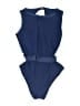 Shan Solid Blue One Piece Swimsuit Size 10 - photo 1
