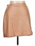 No Comment Solid Tan Faux Leather Skirt Size L - photo 1