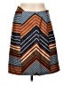 J. McLaughlin Chevron-herringbone Brown Casual Skirt Size 10 - photo 1