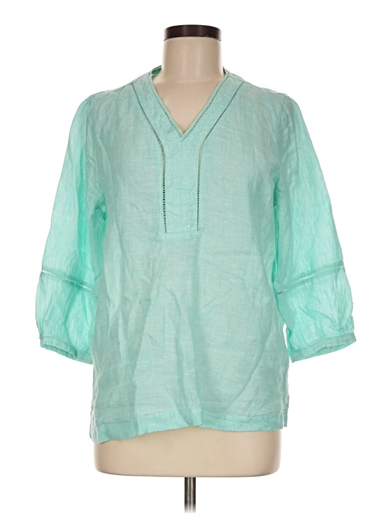 Pre-owned J By Joie 3/4 Sleeve Blouse In Teal