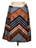 J. McLaughlin Chevron-herringbone Brown Casual Skirt Size 10 - photo 2