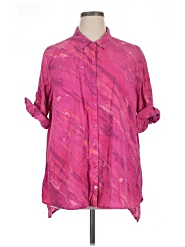 Catherines 3/4 Sleeve Button Down Shirt