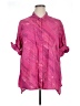 Catherines 100% Cotton Pink 3/4 Sleeve Button-Down Shirt Size 1X - photo 1