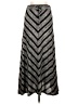 Roz & Ali Chevron-herringbone Silver Formal Skirt Size L - photo 1