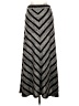 Roz & Ali Chevron-herringbone Silver Formal Skirt Size L - photo 2