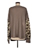 Bibi Animal Print Brown Pullover Sweater Size M - photo 2