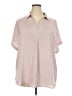 M&S Collection Pink Short Sleeve Blouse Size 18 - photo 1