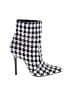 Jessica Simpson Houndstooth Silver Ankle Boots Size 7 1/2 - photo 1