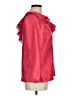 J.Crew 100% Silk Red 3/4 Sleeve Silk Top Size 8 (tall) - photo 4