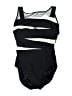 Longitude Graphic Black One Piece Swimsuit Size 10 - photo 1