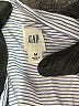Gap 100% Cotton Stripes Blue Short Sleeve Button-Down Shirt Size M - photo 7