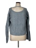 Theory Tweed Blue Pullover Sweater Size L - photo 1