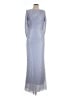Betsy & Adam Silver Casual Dress Size 12 - photo 1