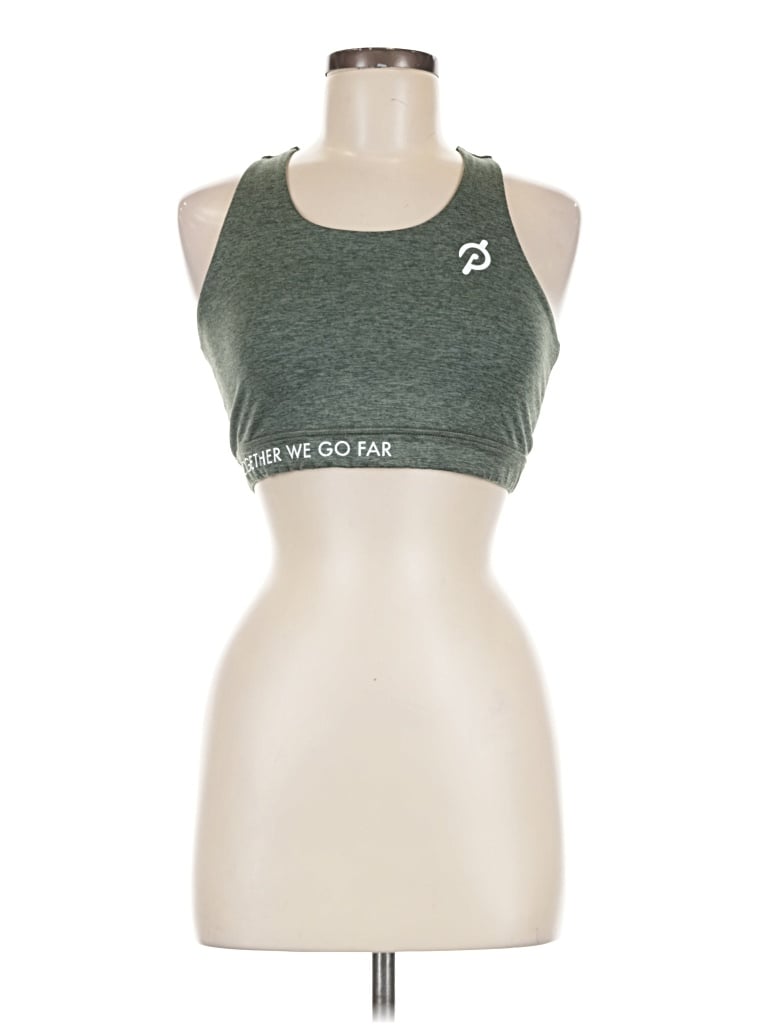 Pre-owned Peloton Sports Bra In Green