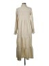 Max Studio 100% Polyester Tan Casual Dress Size M - photo 2