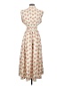 Entro 100% Polyester Ivory Casual Dress Size S - photo 2