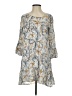 Hinge 100% Polyester Paisley Gray Casual Dress Size XS - photo 1