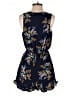 Blue Rain 100% Polyester Floral Blue Romper Size S - photo 2