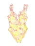 Spyder Floral Yellow One Piece Swimsuit Size 10 - photo 1