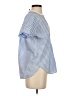 J.Crew 100% Cotton Stripes Blue Short Sleeve Blouse Size XXS - photo 4