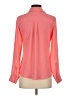 Express 100% Polyester Color Block Orange Long Sleeve Blouse Size XS - photo 2