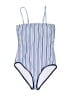 Unbranded Stripes Blue One Piece Swimsuit Size S - photo 1