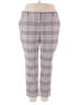 Ann Taylor LOFT Plaid Pink Casual Pants Size 20 - photo 1
