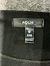 Aqua Solid Black Casual Dress Size M - photo 7