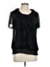 Apt. 9 100% Polyester Black Short Sleeve Blouse Size L - photo 1
