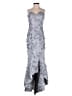 Bariano 100% Polyester Gray Cocktail Dress Size XS - photo 1