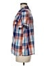 L.L.Bean Color Block Blue Short Sleeve Button-Down Shirt Size M - photo 5