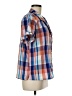 L.L.Bean Color Block Blue Short Sleeve Button-Down Shirt Size M - photo 4
