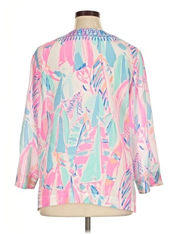 Lilly Pulitzer 3/4 Sleeve Silk Top (view 2)