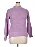 Unbranded Solid Chevron-herringbone Purple Turtleneck Sweater Size XL - photo 1