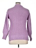 Unbranded Solid Chevron-herringbone Purple Turtleneck Sweater Size XL - photo 2