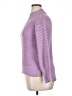 Unbranded Solid Chevron-herringbone Purple Turtleneck Sweater Size XL - photo 5