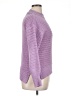 Unbranded Solid Chevron-herringbone Purple Turtleneck Sweater Size XL - photo 4