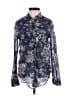 Massimo Dutti Floral Blue Long Sleeve Blouse Size 2 - photo 1