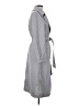 Shein 100% Polyester Gray Trenchcoat Size S - photo 4