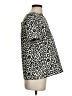 W118 by Walter Baker 100% Polyester Animal Print Black Silver Short Sleeve Blouse Size S - photo 4