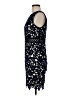 Soieblu 100% Polyester Animal Print Black Cocktail Dress Size M - photo 5