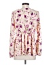 Halogen 100% Polyester Ivory Long Sleeve Blouse Size S - photo 2