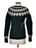 L.L.Bean 100% Lambswool Argyle Green Wool Pullover Sweater Size S - photo 2
