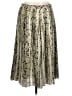 J.Crew 100% Polyester Paisley Silver Green Casual Skirt Size 12 - photo 1